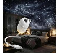 JIABAOZ 2-in-1 Galaxy Projector Night Light, Multifunctional Portable Starry Sky Night Light Projector, 360° Rotating USB Powered with HD Films for Car and Bedroom Decoration (10-image)