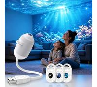 JIABAOZ 2-in-1 Galaxy Projector Night Light, Starry Sky Night Light Projector (3-image)