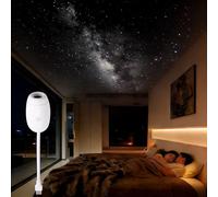 JIABAOZ Galaxy Projector Night Light, USB Stars Space Starry Sky Projector Lamp LED Starlights Projection Portable Adjustable for Bedroom Car Roof Interior Ceiling (White-Galaxy)