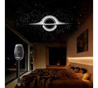 JIABAOZ Galaxy Projector Night Light, USB Stars Space Starry Sky Projector Lamp LED Starlights Projection Portable Adjustable for Bedroom Car Roof Interior Ceiling (Black Hole)
