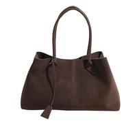 JIABAOZ Suede Tote Bags for Women Retro Purse Large Capacity Hobo Tote Handbag Large Capacity Work Bag Travel Work Tote Handbag (Coffee)