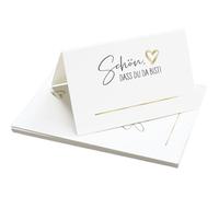 JIADEXIN 15 Pezzi Segnaposto Cartellini - "Schön dass du da bist" Decorazione da Tavolo Segnaposto da Scrivere Segnaposto da Tavolo per Matrimoni Compleanno
