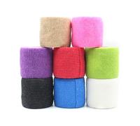 JIADEXIN 8 pcs Benda Autoadesiva Benda Elastica Non Tessuta Rotolo Di Benda Autoadesiva per Il Primo Soccorso Distorsione Del Legamento Gonfiore e Dolore Dell'Articolazione Benda Di Sport