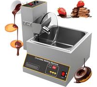 JIADUOFU Macchina per Tempera e colaggio Cioccolato, Macchina per Copertura con Ruota miscelazione, Serbatoio Fusione precisione 0-95°C, velocità agitazione Regolabile 35-55 Giri/min. C