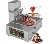 JIADUOFU Macchina per Tempera e colaggio Cioccolato, Macchina per Copertura con Ruota miscelazione, Serbatoio Fusione precisione 0-95°C, velocità agitazione Regolabile 35-55 Giri/min. B