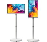 JIADUOFU Schermo Touch Intelligente Mobile da 21,5 Pollici, Monitor Portatile 1080p 6+128G, Batteria da 6000 mAh con Durata di 10 Ore, TV Touch Girevole a 360° con Telecomando, con 8 Milioni