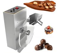 JIADUOFU Scioglitrice per Cioccolato, Macchina Professionale temperaggio e colaggio con Ruota miscelazione, Piatto Rotante 28,5cm, riscaldatore Digitale 0-95°C e dosatore Automatico 35-55giri/min. A