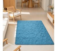 JIAFANG Tappeto Grande Soffice 290x450cm Blu | Tappeto Morbido Camera Da Letto Facile Da Pulire Per Soggiorno, Tappetino Per Il Letto