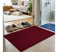 JIAFANG Tappeto Ingresso Casa 50 x 66 cm Resistente Sporco, Antiscivolo e Essorbente Interno Ed Zerbino da Esterno Interno Esterno per Porta Casa e Corridoio, Rosso