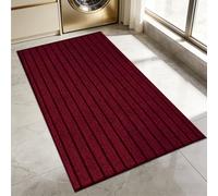 JIAFANG Zerbino Ingresso Esterno 55 x 66 cm Resistente Sporco, Antiscivolo e Essorbente Asciugapassi Antiscivolo Moderno Varie Misure per Casa O Ufficio, Rosso