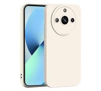 JIAFEI Cover Custodia per Realme 11 PRO Plus/Realme 11 PRO, Sottile e Morbida in Silicone TPU per Una Protezione Antiurto e Anti-graffio Efficace - Bianco