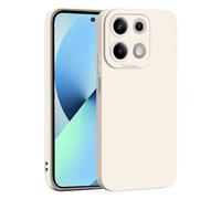 JIAFEI Cover Custodia per Xiaomi Redmi Note 13 5G, Sottile e Morbida in Silicone TPU per Una Protezione Antiurto e Anti-graffio Efficace - Bianco