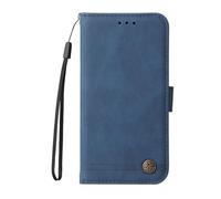 JIAFEI Cover per HONOR X7c / HONOR 200 Smart 5G, Libro Custodia Portafoglio Premium Pelle PU Case Con Cordino/Slot per Schede/Magnetica a Scatto/Funzione Stand, Blu