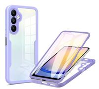 JIAFEI Cover per Realme P3 5G/Realme 14 5G/14T 5G, Trasparente Protezione Schermo Integrata con Protezione Completa 360 Gradi, Protezione Fotocamera, Antiurto Custodia, Viola