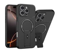 JIAFEI Cover per Xiaomi 17 5G, Compatibile con Magnetic Wireless Charging/Cavalletto, Protezione Anti Caduta Militare, Opaco Custodia, Nero