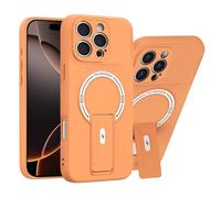 JIAFEI Cover per Xiaomi 17 Pro Max, Compatibile con Magnetic Wireless Charging/Cavalletto, Protezione Anti Caduta Militare, Opaco Custodia, Arancione