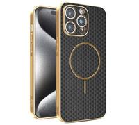 JIAFEI Cover per Xiaomi Redmi A5 4G, Lussuoso PU Pelle con Magnetic Wireless Charging, Protezione Fotocamera, Protezione Militare Galvanizzare Custodia, Nero
