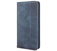 JIAFEI Cover per Xiaomi Redmi Note 13 5G, Premium TPU + PU Antiurto Flip retrò Portafoglio Case, con Slot per Schede Funzione Staffa, Blu