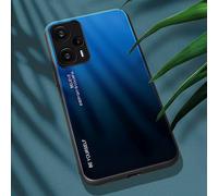 JIAFEI Custodia Cover per Xiaomi Poco F5, Custodia in Vetro Temperato a Colori Sfumati + Protettivo TPU Case Cover, 7