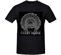 Jiaggoyrx Black Label Society Crazy Horse Sport T Shirt for Men Crew Neck Size XL