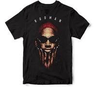 Jiaggoyrx Dennis Rodman T-Shirt Vintage Style Homage Tee Men'sT Shirt 100% Cotton Size M