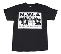 Jiaggoyrx NWA,Hip Hop Gangsta Rap Men's T-Shirt Black Size XL