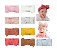 JIAHANG Fascia per capelli con fiocco a nido d'ape, turbante con nodo, fasce elastiche per capelli per neonati e ragazze