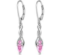 Jiahanzb 18K Oro Placcata Orecchini Donna Pendenti Argento 925 Orecchino Goccia Infinito con Ciondolo Anallergico con Zirconi 5A per Madre Fidanzata Moglie per l'anniversario di Natale San Valentino…