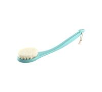 JIAHAO Spazzola da bagno con manico lungo, spazzola per la schiena con setole morbide, blu