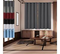 JIAHAO Tende per Interni 170 x 120 cm Tende Termiche Isolanti Tende per Camera da Letto Perfetto per Ambienti Moderni per Interni Finestre con Anelli 1 Pezzi, Grigio Scuro