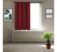 JIAHAO Tende per Interni 170 x 80 cm Tende Facili da Lavare Tende Moderne Stile Contemporaneo per Interni Finestre con Anelli 1 Pezzi, Rosso