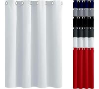 JIAHAO Tende per Interni 70 x 140 cm Tende Facili da Lavare Tende su Misura Eleganza e Funzionalità per Interni Finestre con Anelli 1 Pezzi, Bianco