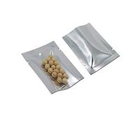 JIAHU 5x7cm Sacchetti di Cibo SmallBag Argento Calore Plastica Trasparente Alluminio 500pcs