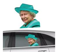JIAHUA Queen Elizabeth Adesivo per auto - Morte della Regina Elisabetta II - Adesivo per finestra - 9 settembre 2022 - Queen Elisabetta II 1926-2022 Death Tri-bute per veicoli auto finestra Cling Ride