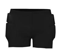 Jiakalamo - Pantaloncini protettivi imbottiti per bambini, protezione 3D per fianchi e sedere, per snowboard e skate, protezione antiurto per fianchi (nero, taglia L)