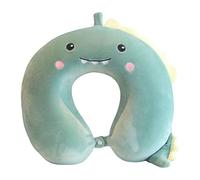 Jiakalamo Simpatico cuscino da viaggio per bambini e adulti,cuscino per il collo a forma di U,poggiatesta cuscino per aeroplano,supporto per la testa accessori da viaggio(piccolo dinosauro)