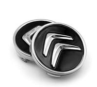 Jialet Auto Coprimozzi per Citroen C4 Aircross, Coprimozzo Ruota Centrale Emblema Pneumatico Tappi Copertura Mozzo Impermeabile Cerchioni Accessori e Parti,Black