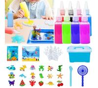 JIAMIAN Marine Bio Modello Giocattoli, Kit Giochi Di Cartone Animato, Puzzle 3d, Kit Fatto In Casa Di Elfi Di Cristallo, Otto Colori Di Colla Colore Casuale, Adatto Ai Bambini Di Oltre 3 Anni