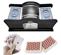 JIAMIAN Mescolatore Manuale, Mescolatore Di Carte, Mescolatore Manuale Di Carte, Dispensatore Di Carte, Mescola 2 Mazzi Di Carte, Per Giochi Di Poker In Casa All'Aperto