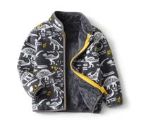 JiAmy Giacca in Pile per Bambini, Capispalla per Autunno Primavera Inverno Transizioni Stagioni Cappotto con Tasche e Cerniera per Ragazzi e Ragazze Fleece Jacket 2-3 Anni