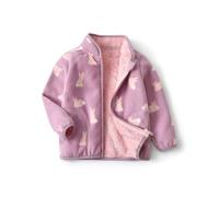 JiAmy Giacca in Pile per Bambini, Capispalla per Autunno Primavera Inverno Transizioni Stagioni Cappotto con Tasche e Cerniera per Ragazzi e Ragazze Fleece Jacket 8-10 Anni