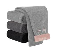 JiAmy Leggings da bambina a lunghezza intera, elasticizzati, con motivo coniglietto, per autunno e inverno, casual, per la scuola, per bambine da 1 a 6 anni, Grigio chiaro, 4-5 Anni