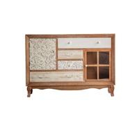 Jian1004 Tavolo d'ingresso, Mobiletto da ingresso in stile rustico in legno, classico, consolle portaoggetti in legno con intagli decorativi for soggiorno e corridoio