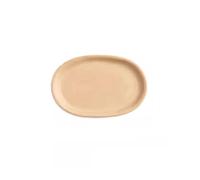 Jian1004 Vassoio per vasi di Fiori, Sottovaso ellittico in Argilla Viola sabbiata, for Giardinaggio Domestico, vaschette raccogli Gocce for fioriere, 5,9 Pollici(Yellow)