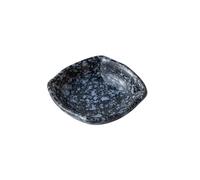 JIANBOHAIRS Ciotola for salsa di soia in ceramica, ciotole for salsa di soia in porcellana, tazze for condimento for sushi, 7,8 * 2 cm for Seasoning, Appetizer, Vinegar, Ketchup(Black And Blue)