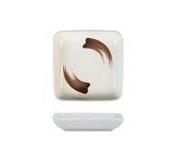 JIANBOHAIRS Ciotole for salse, piatti in ceramica for salsa di soia da 4,88 pollici, contorni quadrati, piccoli piatti for antipasti for Seasoning, Appetizer, Vinegar, Ketchup(White)