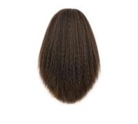 JIANBOHAIRS Coda di cavallo lunga Yaki liscia con coulisse, extension for capelli sintetici spessi neri e lisci con clip for uso quotidiano Daily Wear(Brown,20inch)