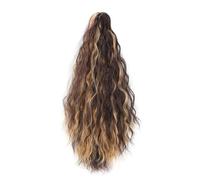 JIANBOHAIRS Estensione coda di cavallo lunga e ondulata, parrucchino sintetico da 20" con clip for artiglio riccio for donna, soffice e naturale, for l'uso quotidiano Daily Wear(4H27)