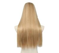 JIANBOHAIRS Extension for capelli sintetici da 24 pollici con clip a U, spesse, finte, lunghe e lisce for Thinning Hair(Golden BlondeBeach Blonde)