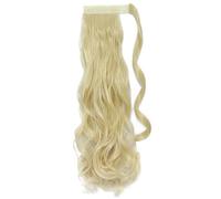 JIANBOHAIRS Extension for coda di cavallo, resistente al calore, ondulata, sintetica, avvolgente, for donna Daily Wear(130T1439,18inches)